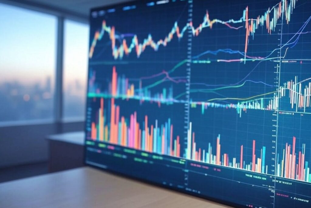 Quantum computing stock performance chart showing market growth trends
